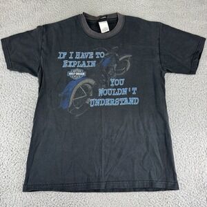 Vintage 2003‎ Harley Davidson If I Have To Explain You Wouldn't Understand Y2k M
